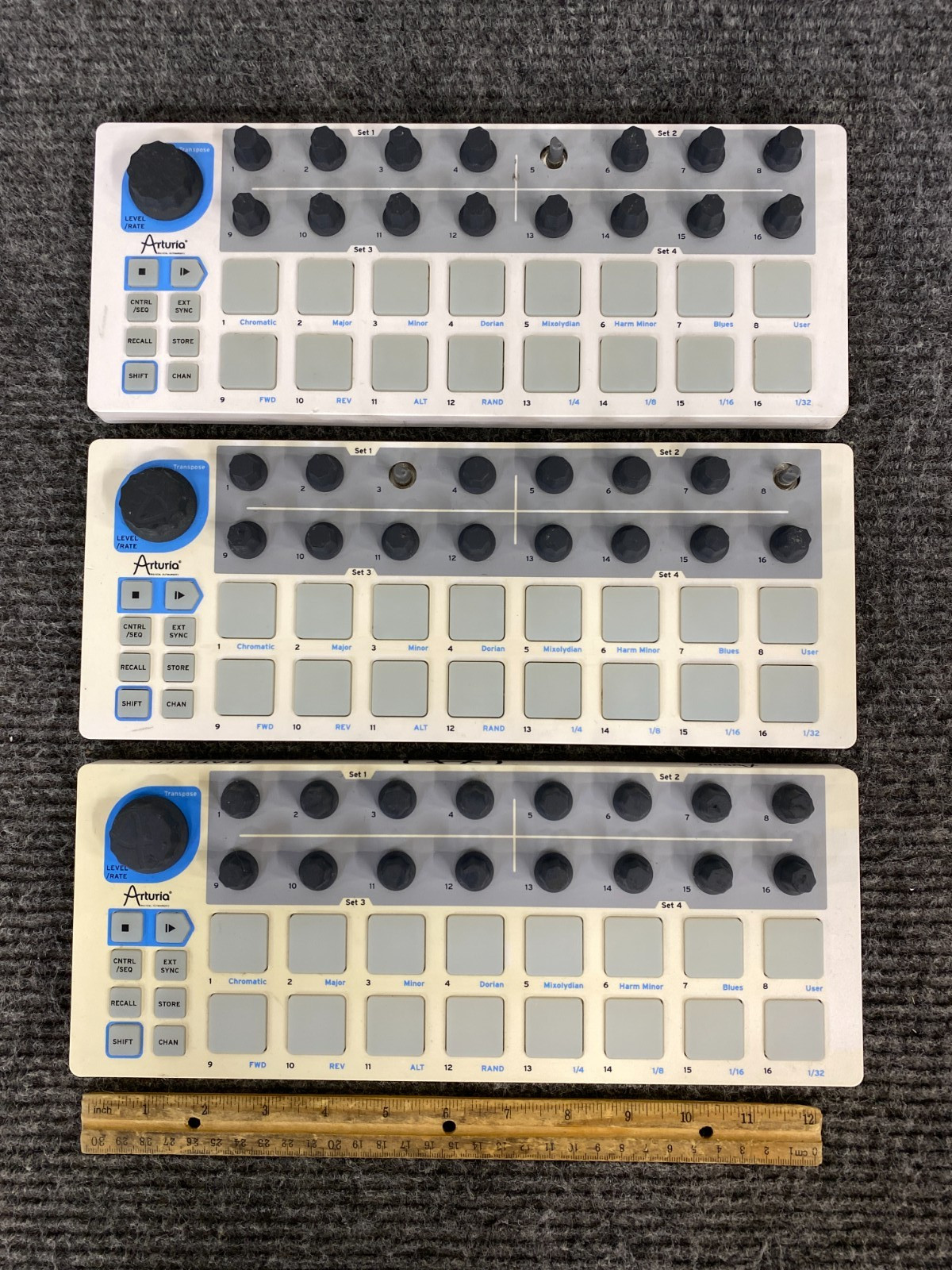 Lot of 3 Arturia BeatStep 16-Step Sequencer/Controller Pads (As Is, Units Only)