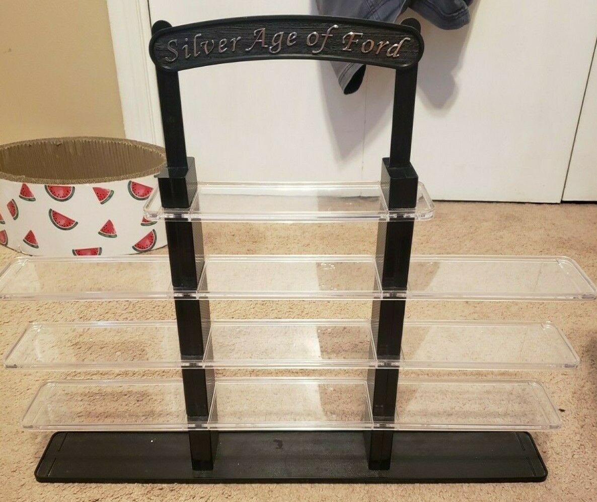 National Motor Museum The Silver Age of Ford 13 Die-Cast Car Display Stand NEW