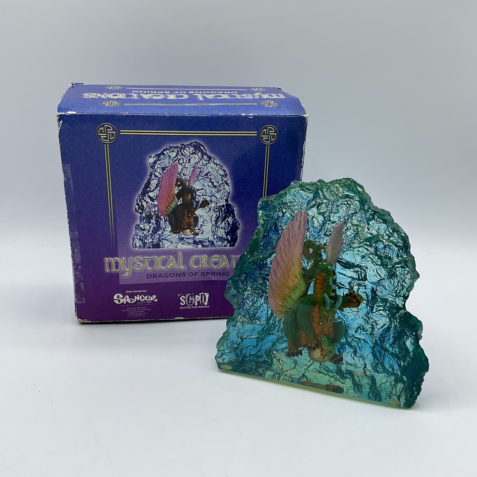 Mystical Creations Dragons of Spring Dragon with Baby Egg Resin Figure