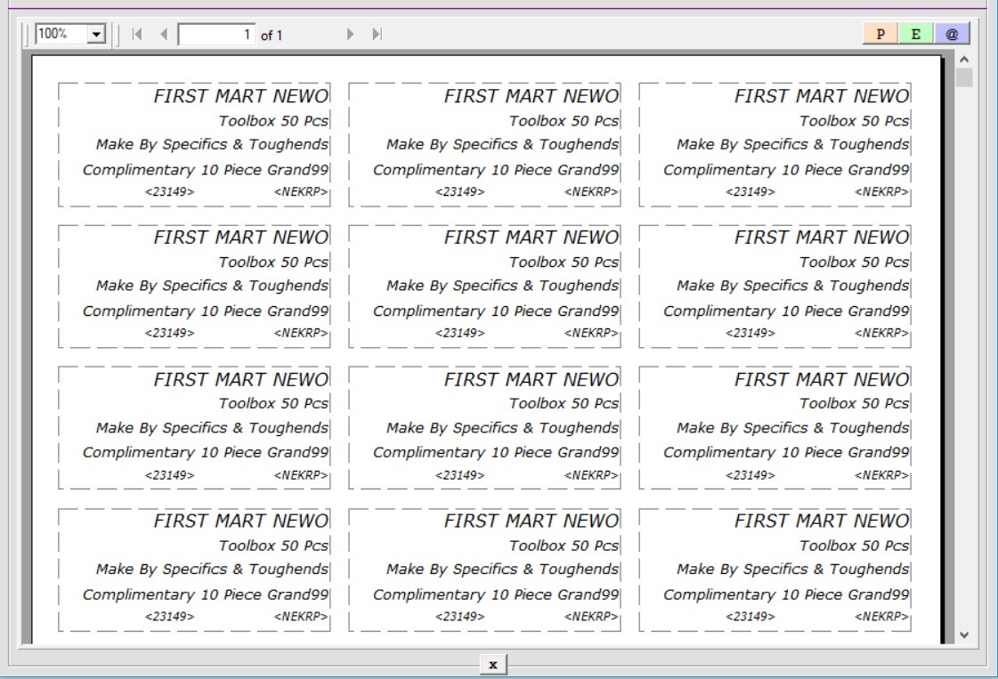 Inventory Item Label Maker Software - Tag Marker NTUF