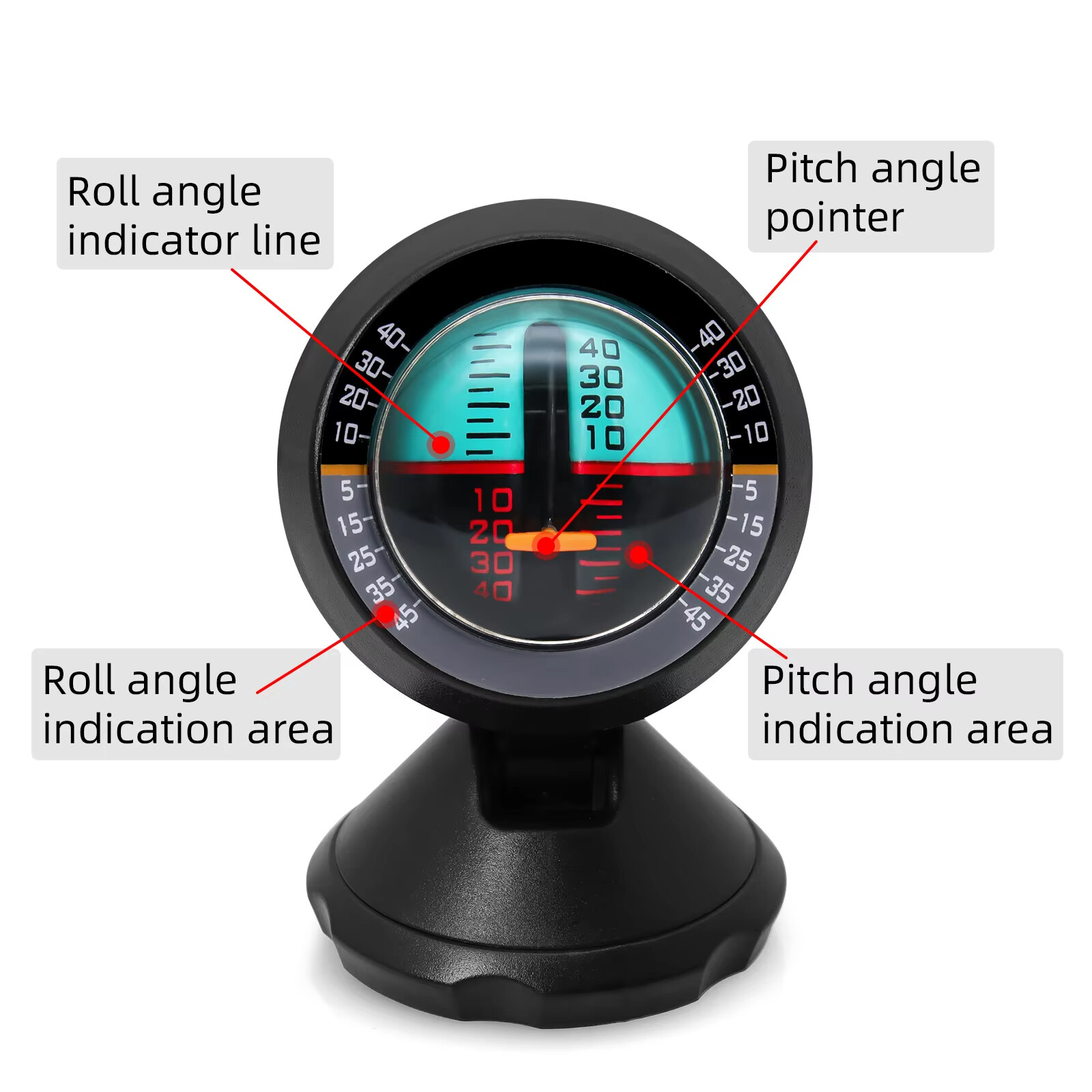 AD Slope Meter Angle Slope Car Inclinometer Indicator Gradient Balancer Tool