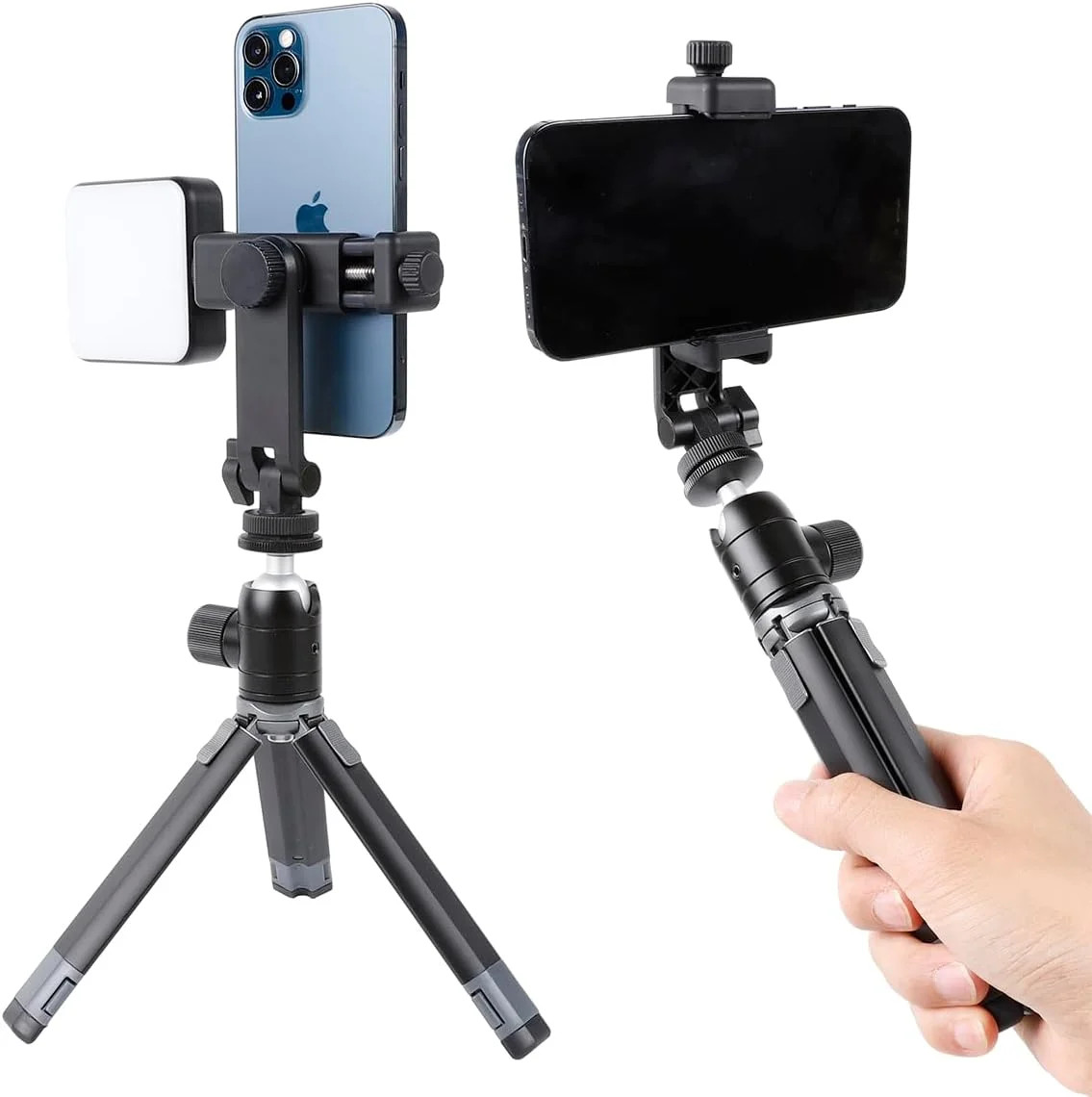Multifunctional Universal Cell Phone Tripod Mount Adapter 360 Rotation Camera Ho