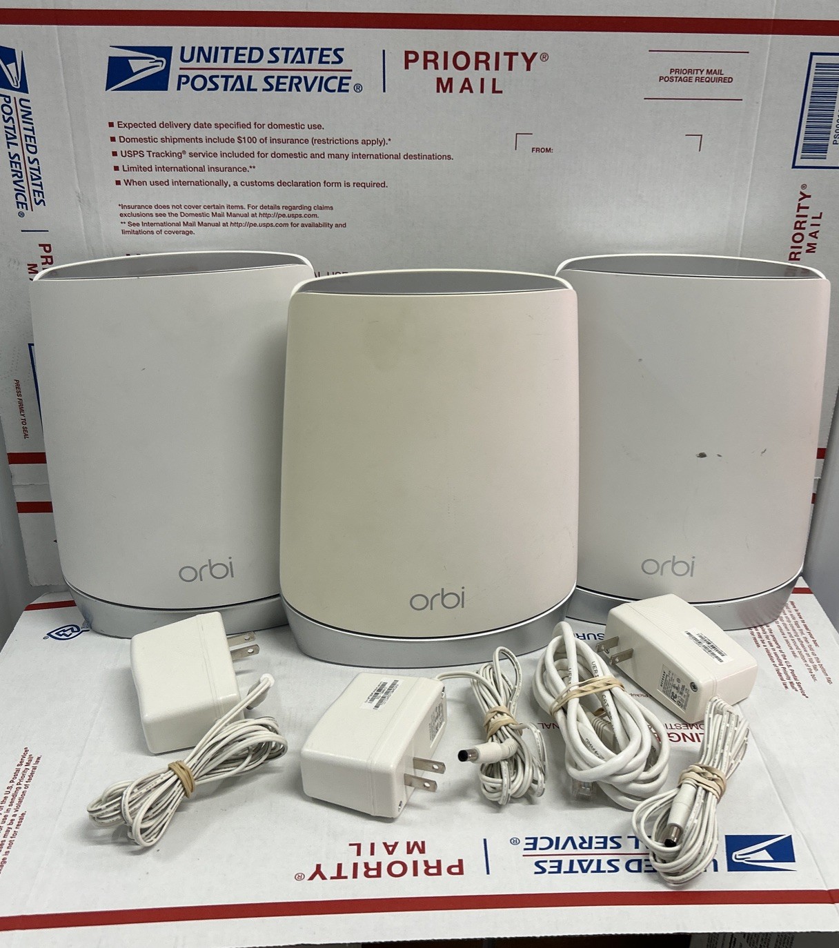 NETGEAR Orbi RBS750 AX4200 WiFi 6 Mesh Satellite Lot 3 Fast Shipping