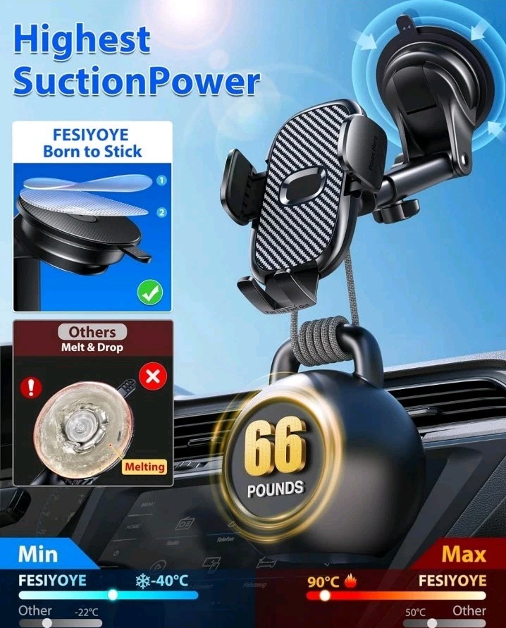 Universal Accessories Air Vent Dashboard Windshield Phone Mount Cradles