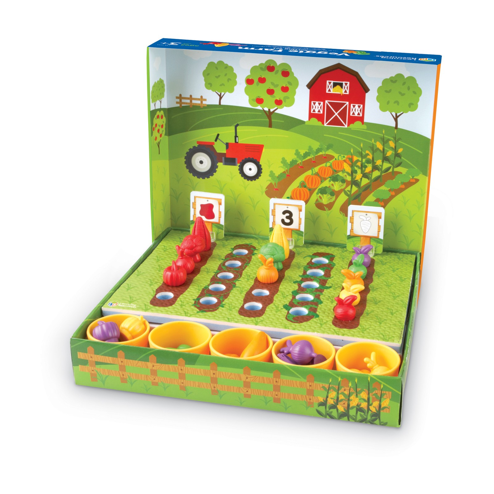 New - Learning Resources Veggie Farm Sorting Set - Ages 3+ | 1 player