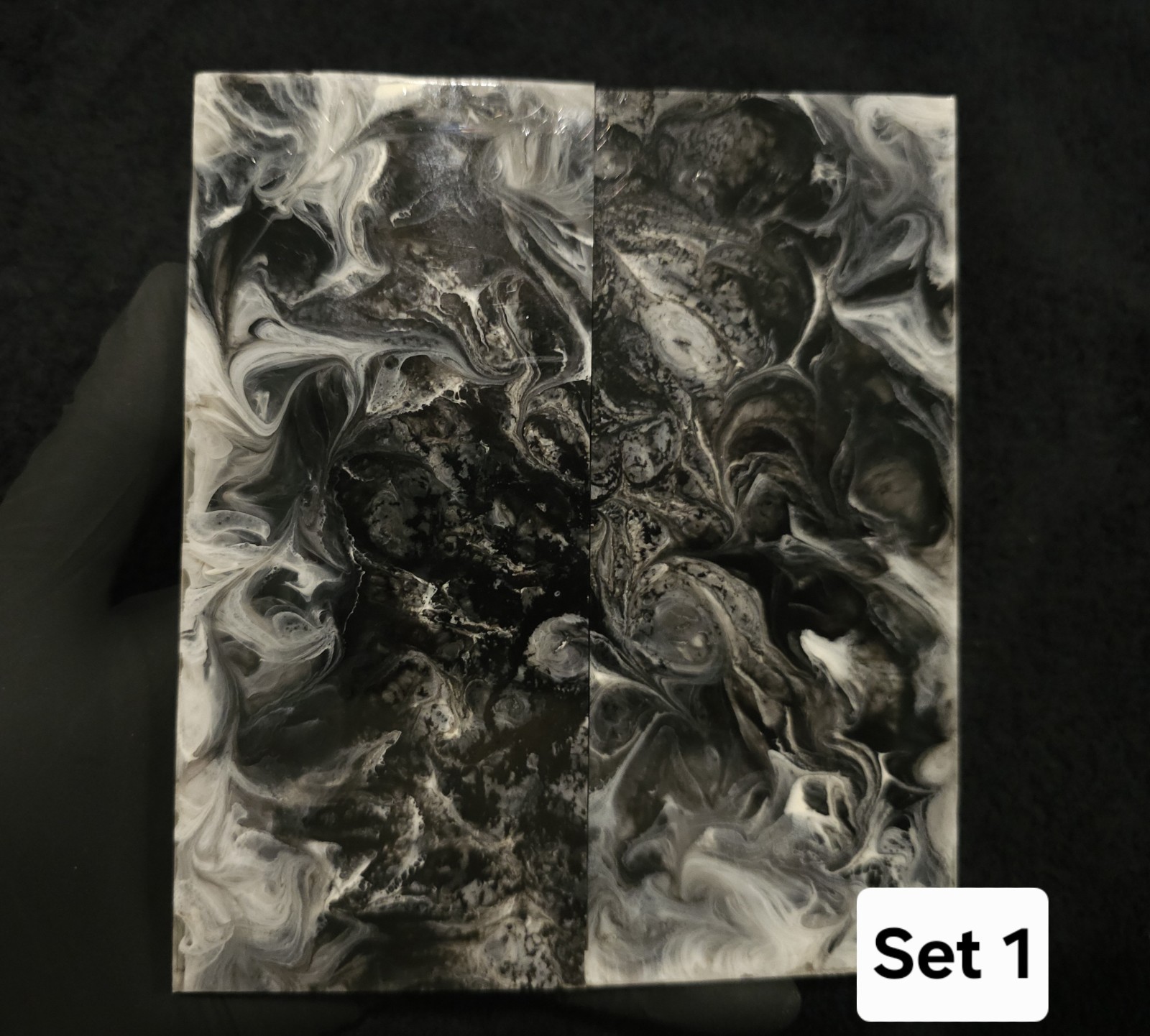 Resin Knife Scales - Monolith - Handmade Epoxy Handle Material - 5¾" × 2½" × ⅜"