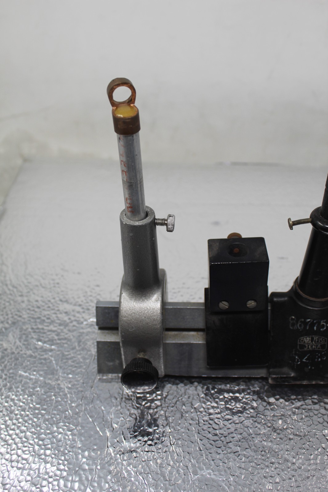 Carl Zeiss Jena Optical Bench Rail Mounts Lab Components Physics Science