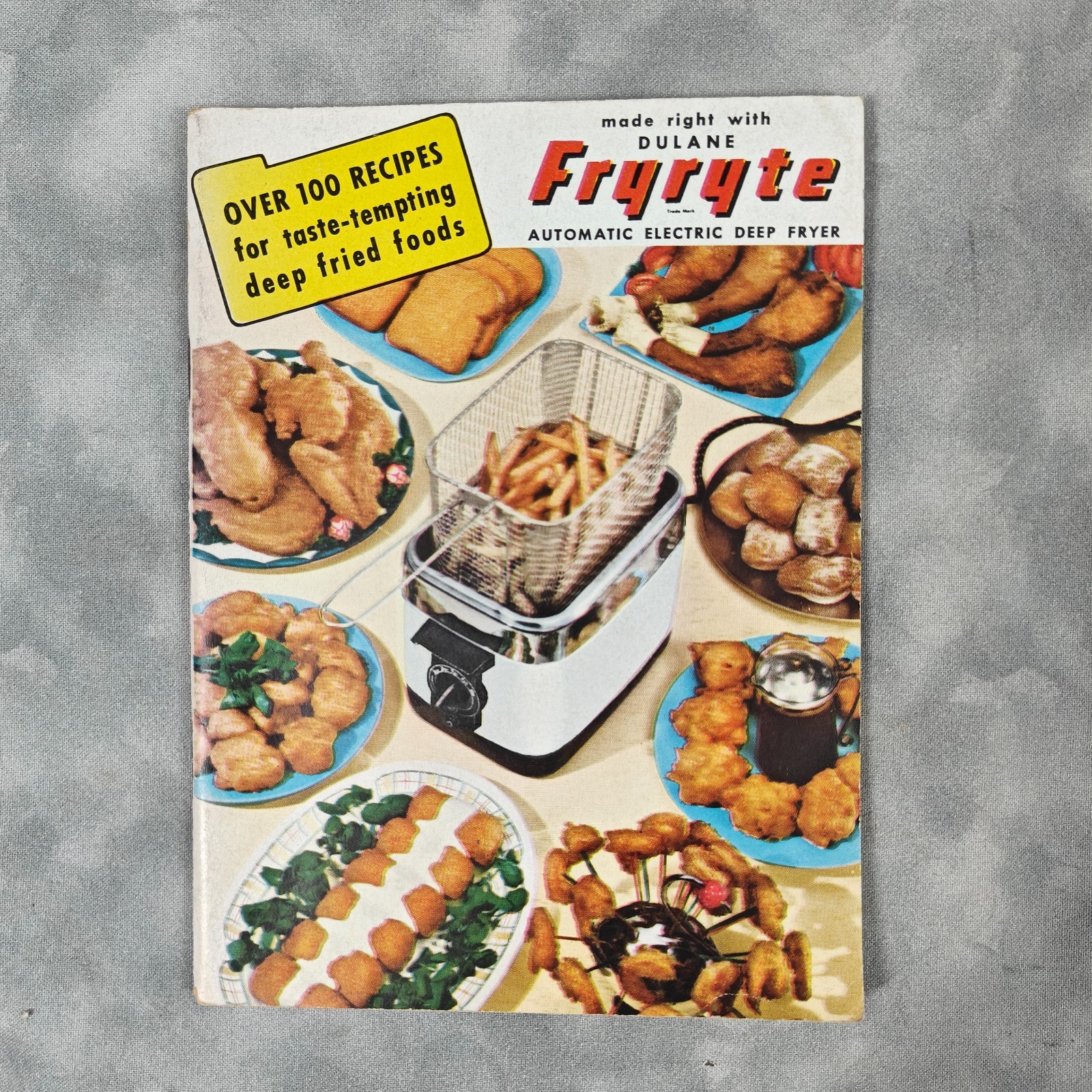 1950 Dulane Fryryte Deep Fryer Recipe Cookbook Manual Over 100 Recipes