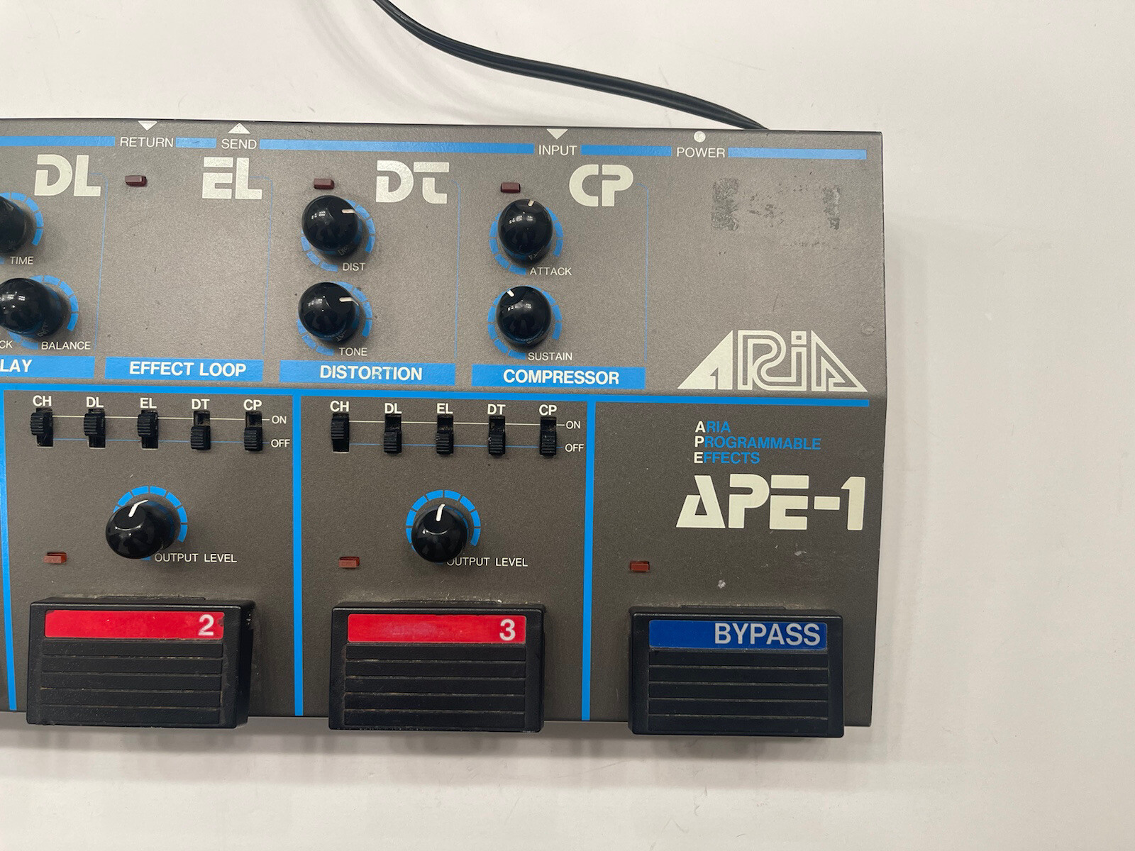 Aria APE-1 Chorus Delay Distortion Compressor Rare Vintage Multi Effects Pedal