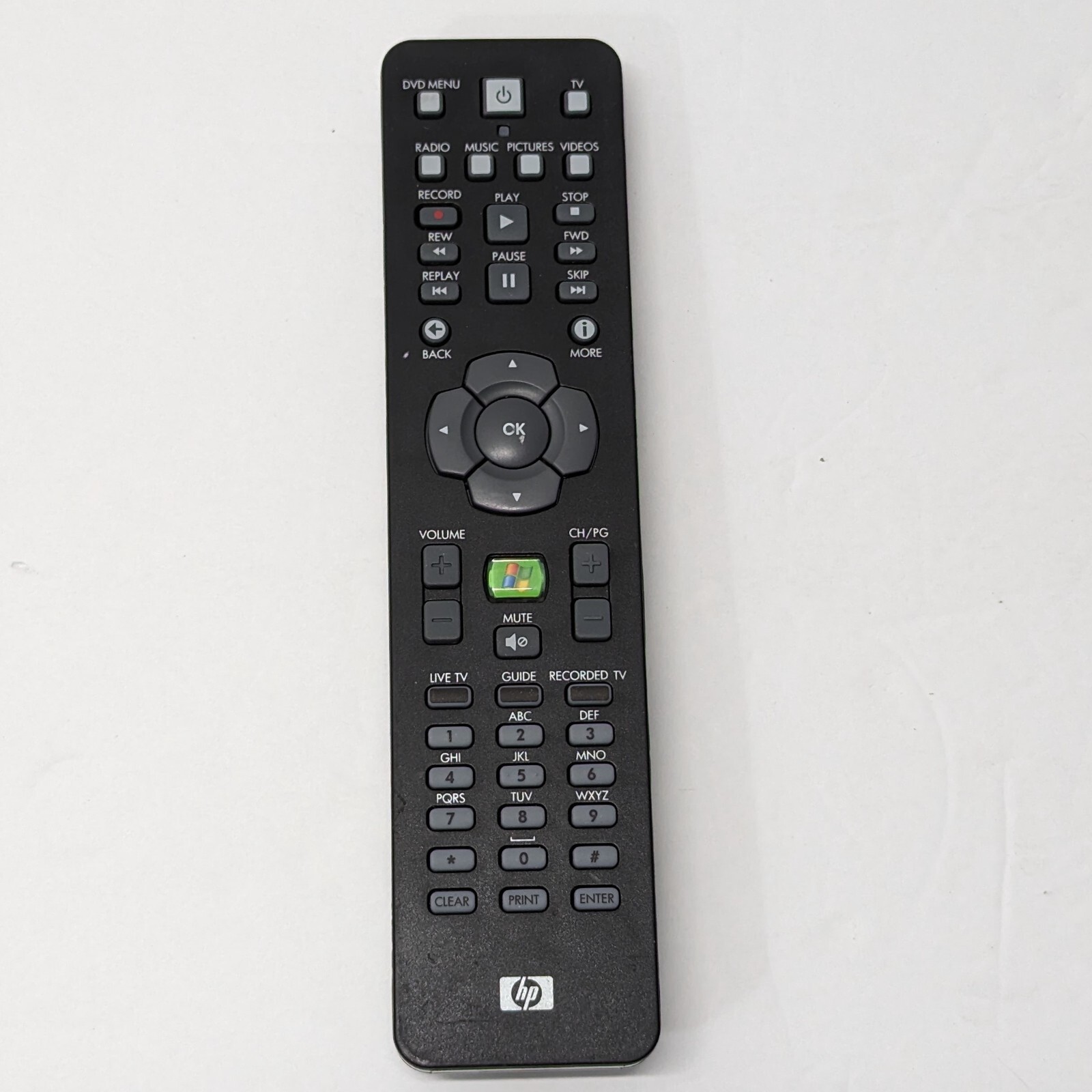 HP Media Center RC6 IR Remote Control OEM for Windows HP P/N 5069-8344