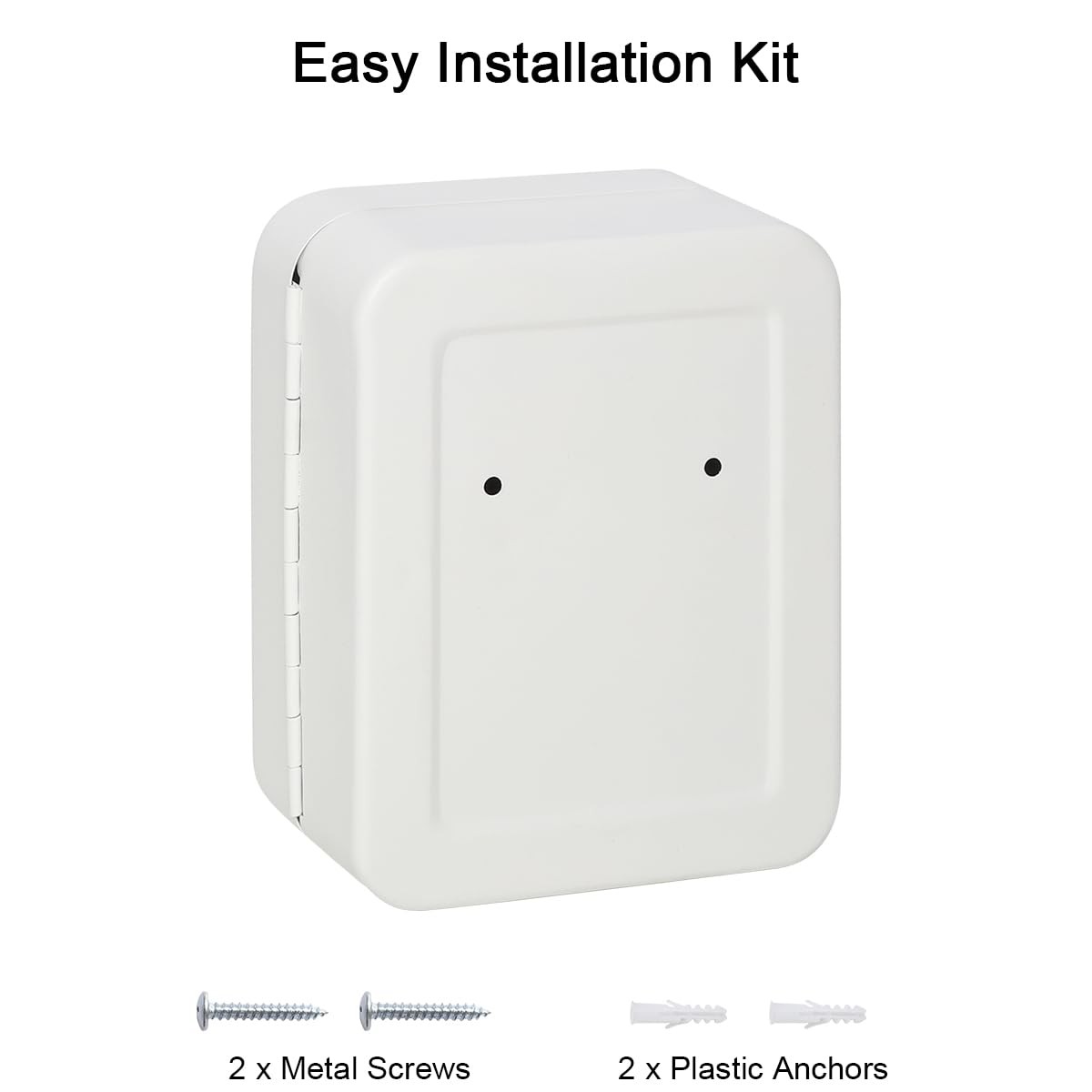 Decaller 20 Key Storage Lock Box with 20 Key, White With Combination