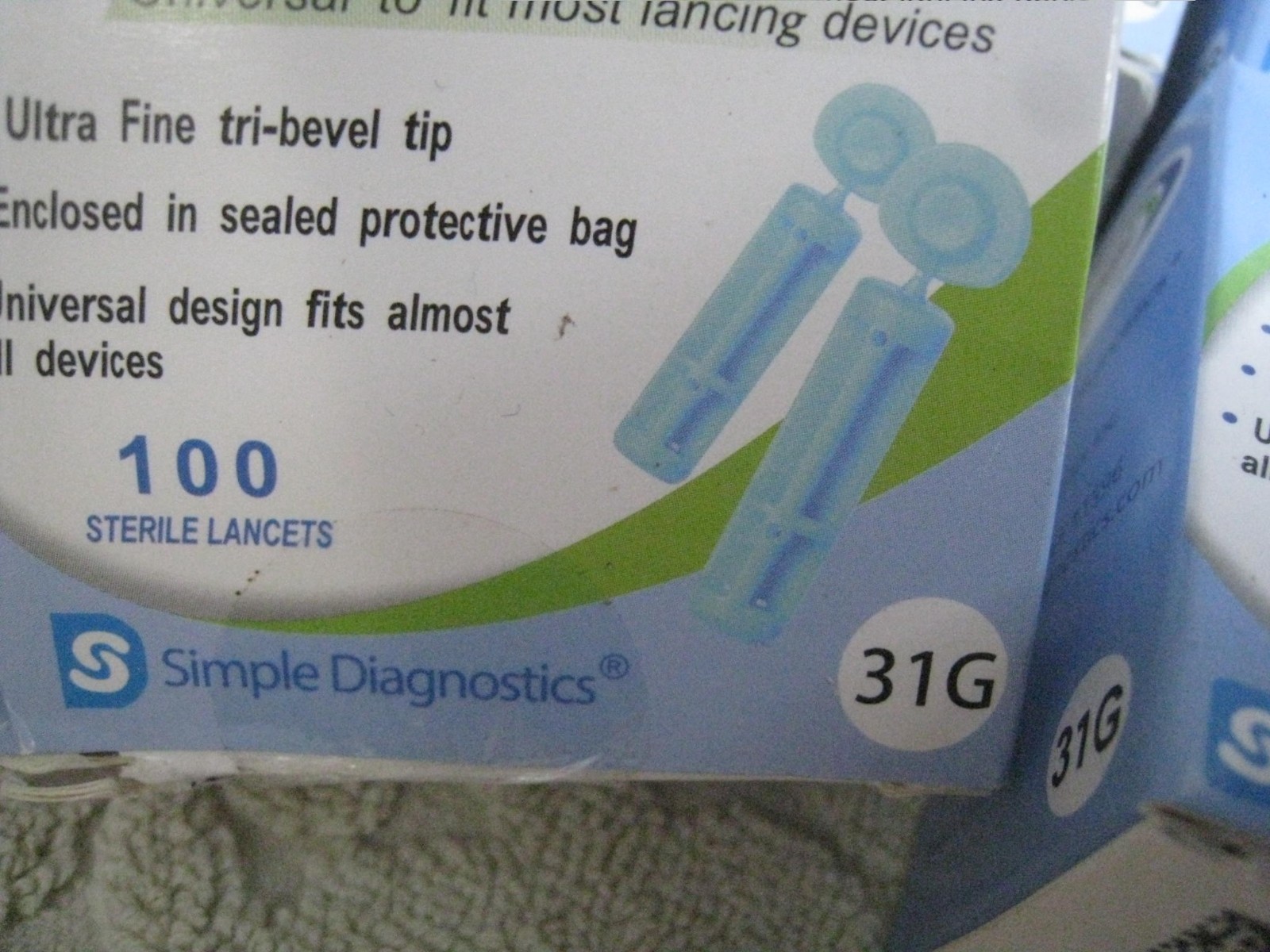 7 Boxes Pharmacist Choice Ultra Thin Lancets 31G - 100x7 01/2027 universal 31100