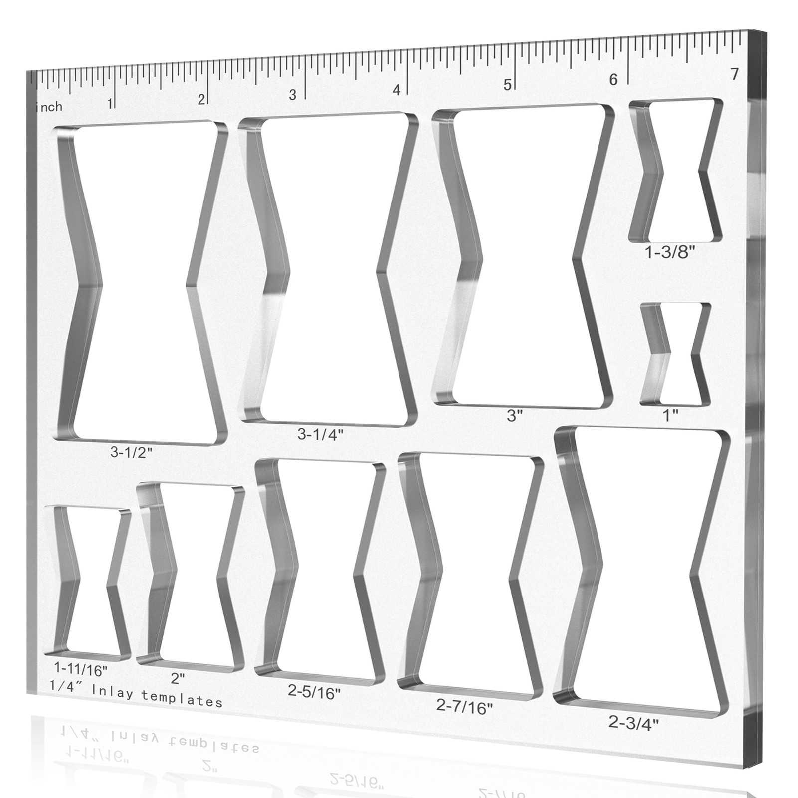 7 * 7 Inch 10 in 1 Router Templates for Woodworking, Router Jig and Templates...