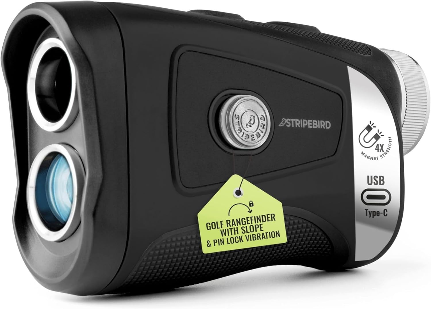 Stripebird Pro Tour Golf Laser Rangefinder w/Slope Tech & Flag Pole Lock