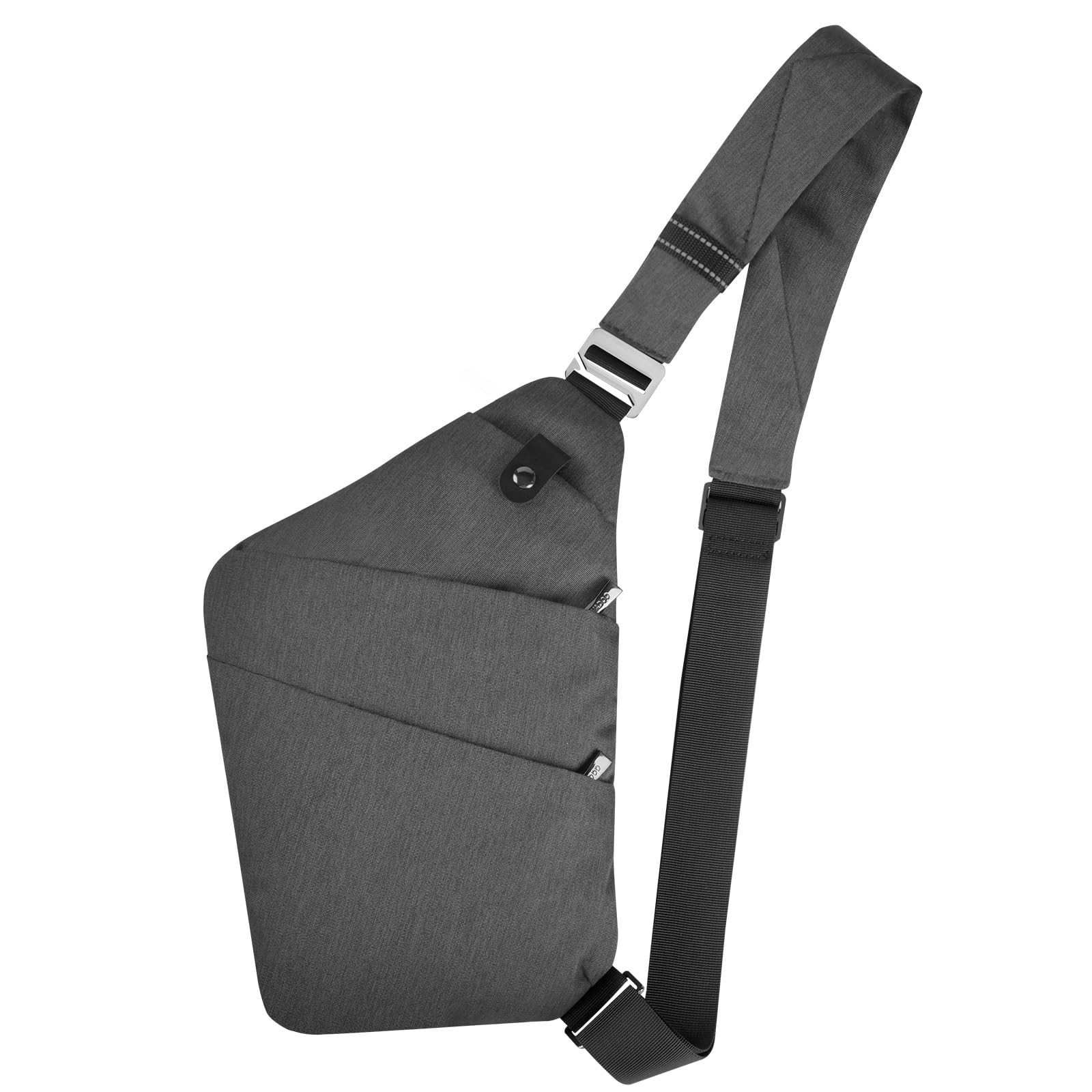 Sling Bag - Anti-theft Crossbody Shoulder Bag for Men and Women (Dark Grey)