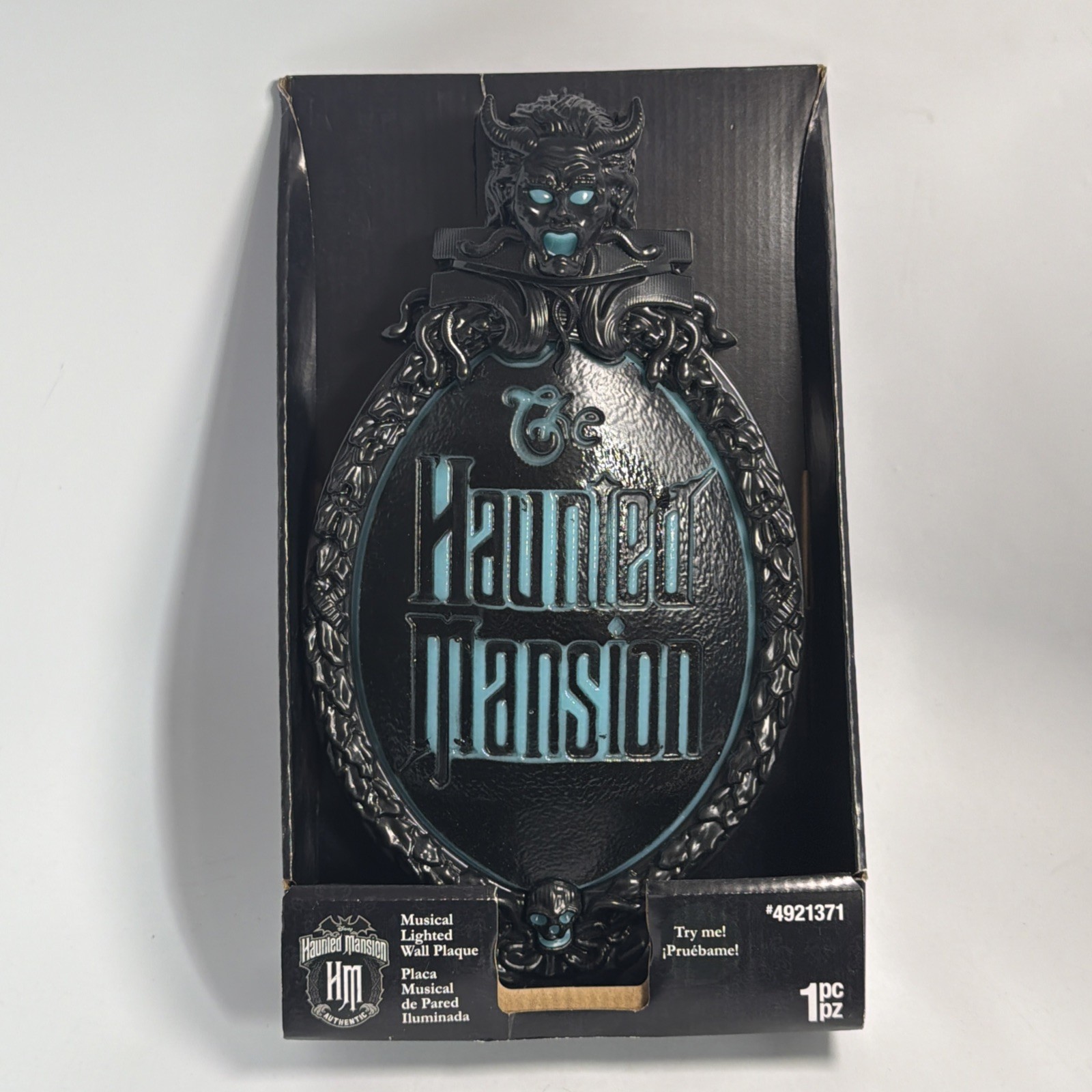 Disney's Haunted Mansion Wall Plaque Musical Light Up New in box 2024 Gemmy HTF