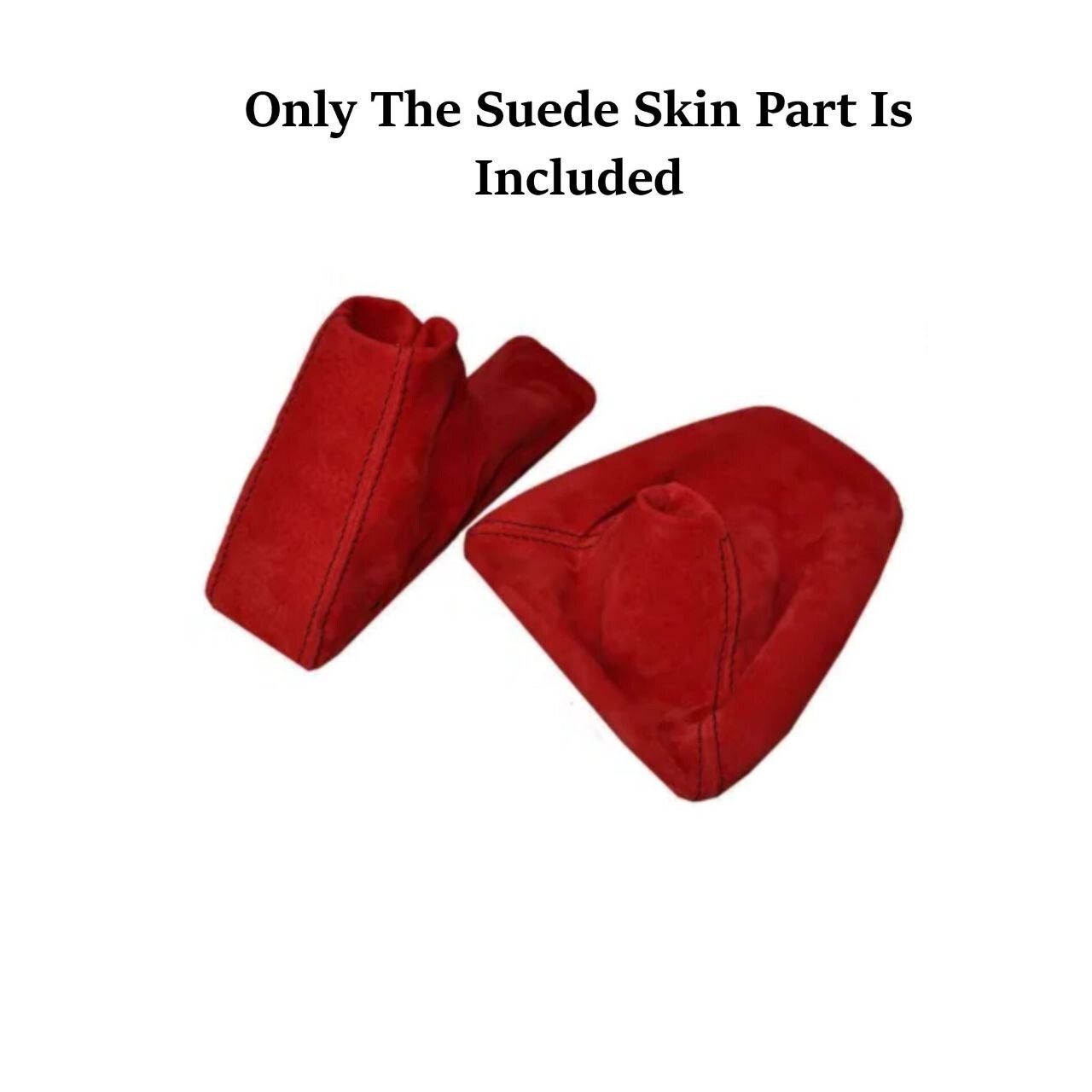 New Red SUEDE Emergency Brake & Shift Boot Cover For 2006-2013 BMW E90 91 92 93