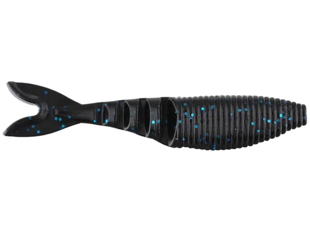 Gary Yamamoto Zako (134-06) Swim Bait Chatterbait 4 Inch Trailer Black W/ Blue F