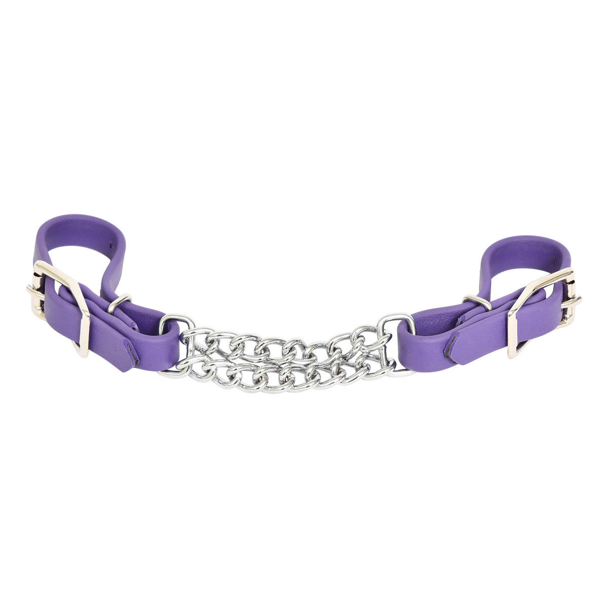 READY MADE- Horse size Purple CURB CHAIN