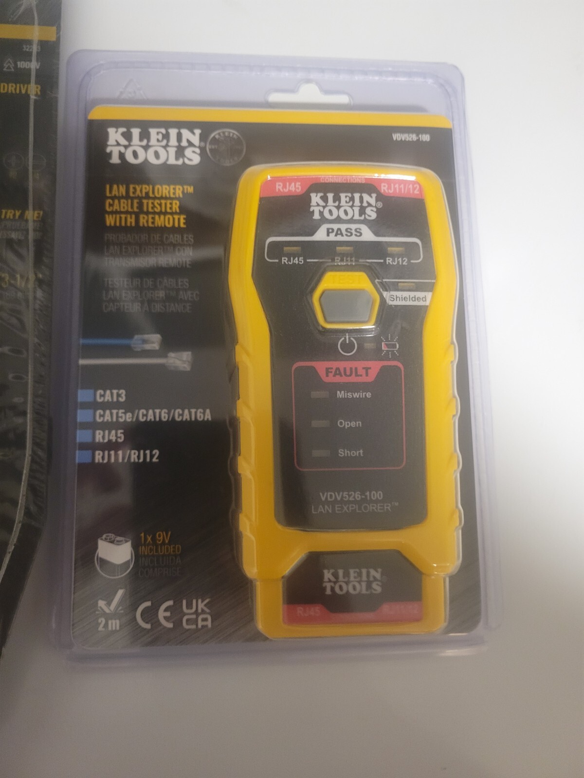 klein tools lan explorer cable tester plus klien flip-blade insulated screwdrive
