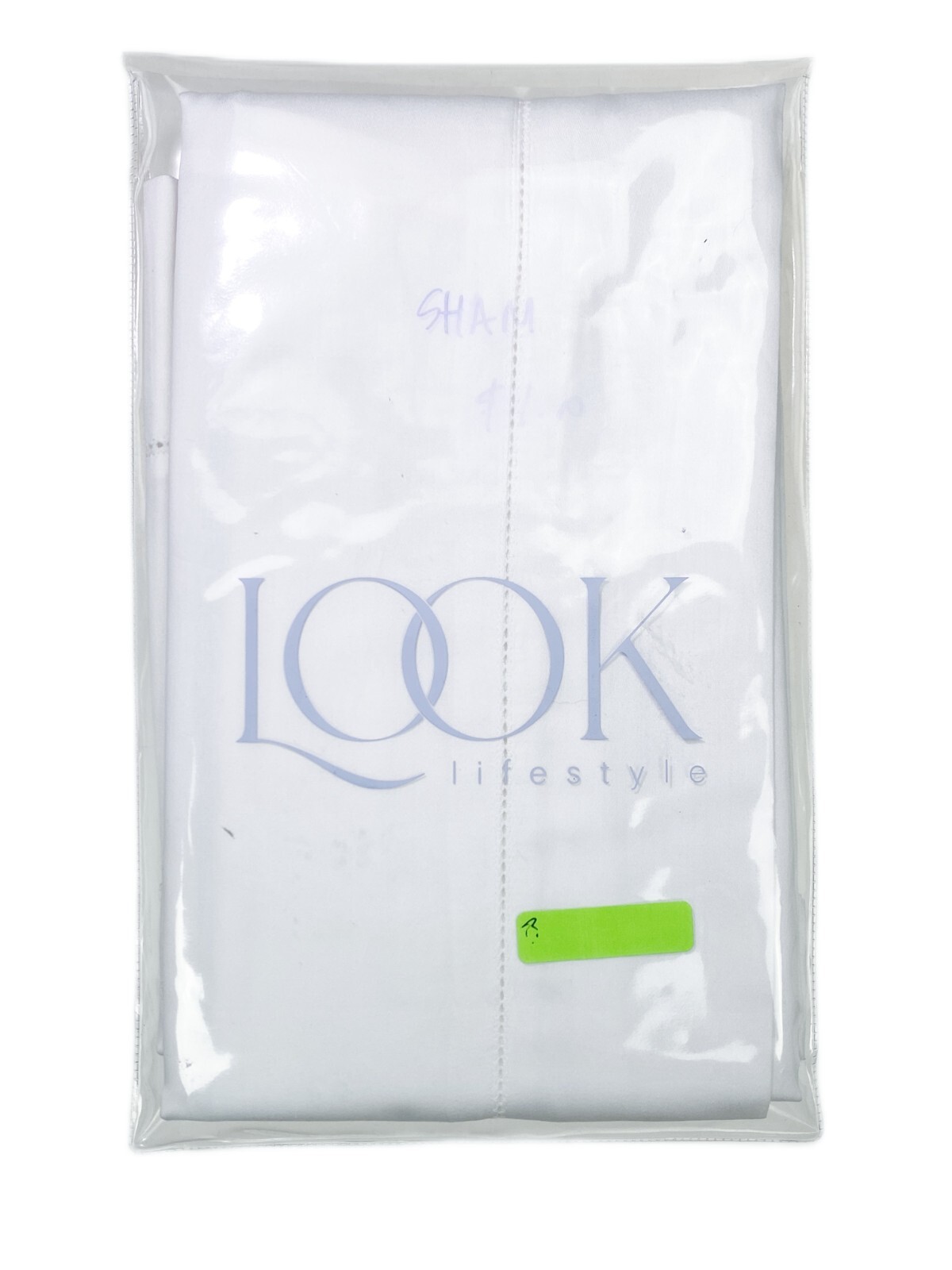 Look Lifestyle Italy Luxury Linens White Pillow Sham Cotton Ava Sateen   Only 1