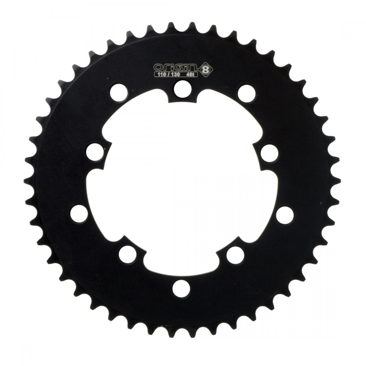 Origin8 46T Single Speed Chainring - Aluminum CNC Machined, 5-Bolt 110/130mm BCD