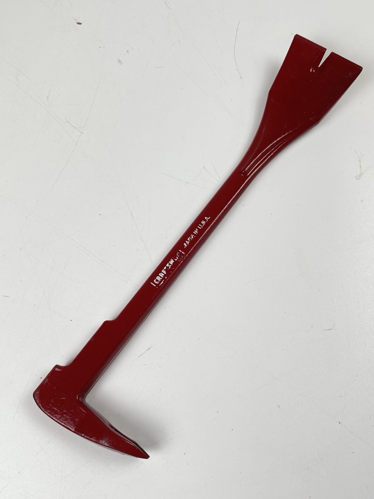 Craftsman 10" Crow/Pry/Claw Bar - Nail Puller - Red Made in USA