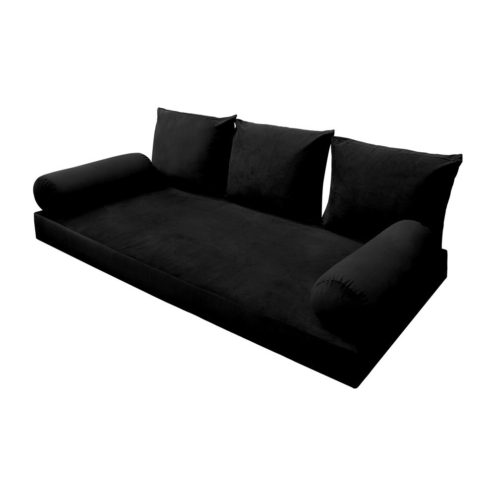 SLIPCOVER ONLY S.V3 Velvet Indoor Daybed Mattress Pillow KnifeEdge Twin-XL AD374