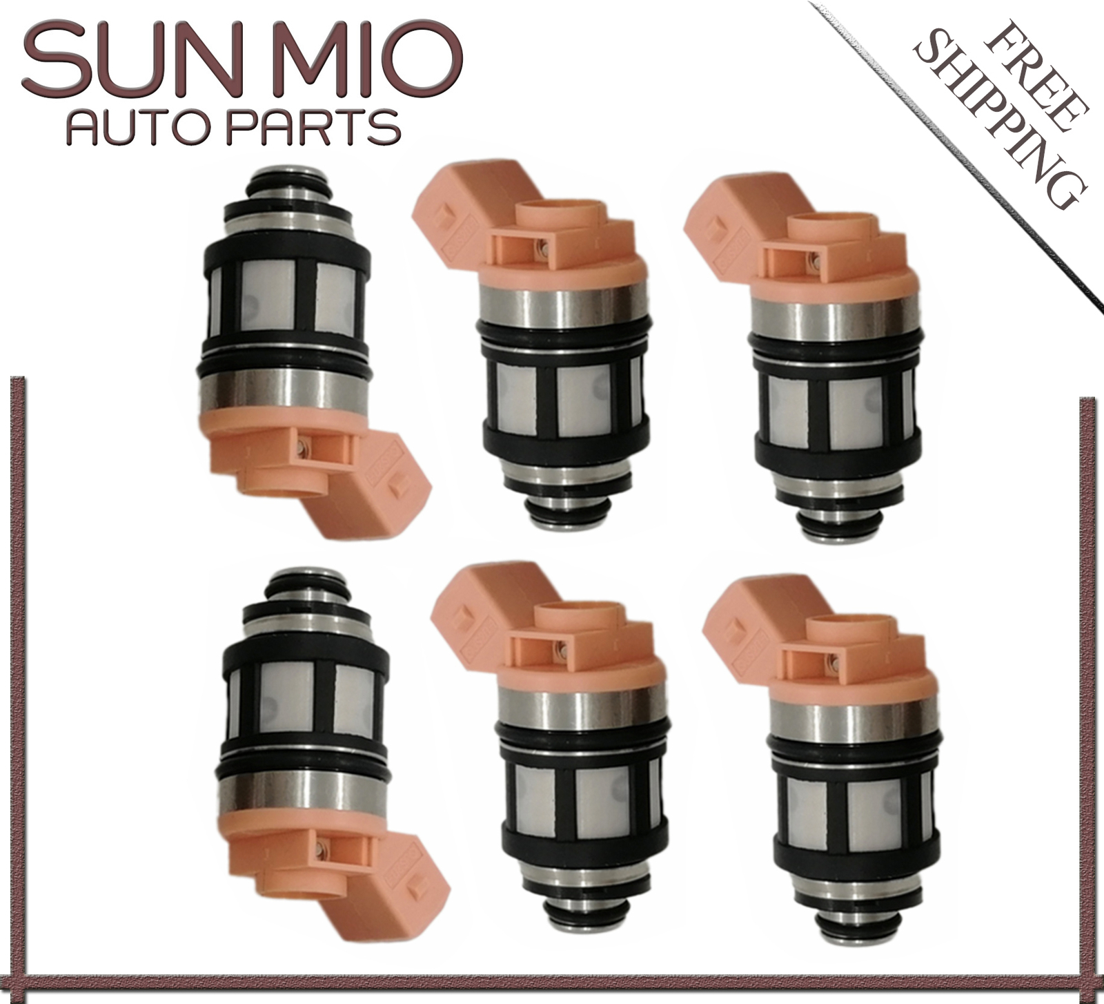 16600-88G10 6Pcs Fuel Injector For Nissan D21 Pickup Pathfinder Quest 3.0L VG30E
