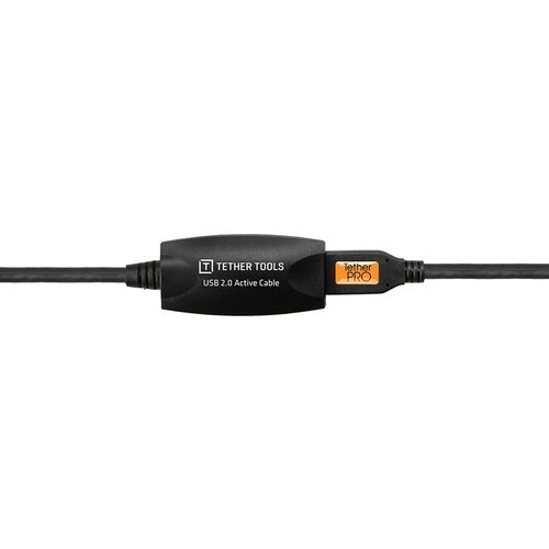 TetherPro USB 2.0 Active Data Extension Cable 16' (4.9m), Black CU1916