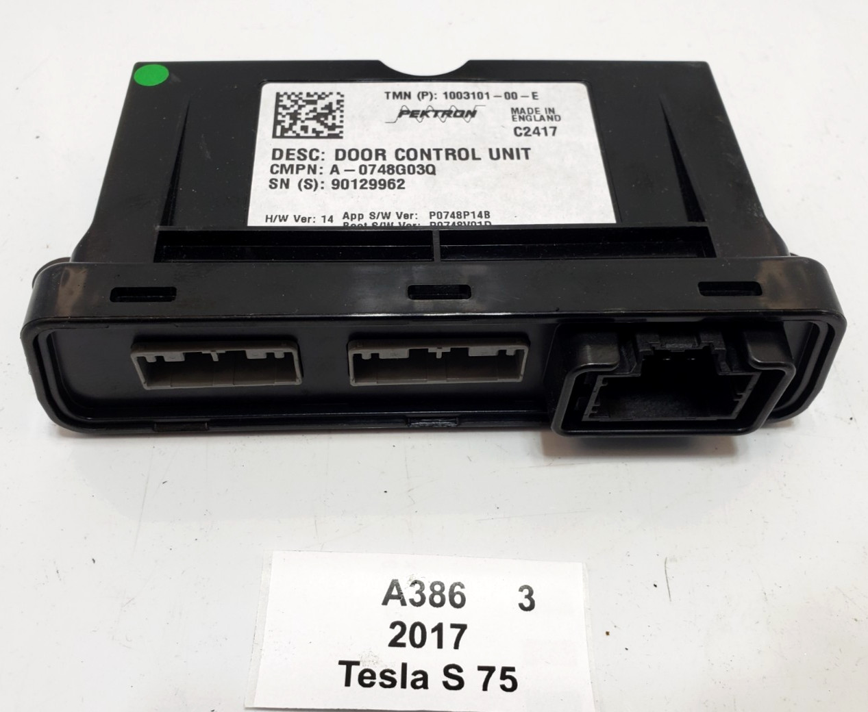 ✅ 12-20 OEM Tesla Model S Front Right Passenger Side Door Control Module Unit