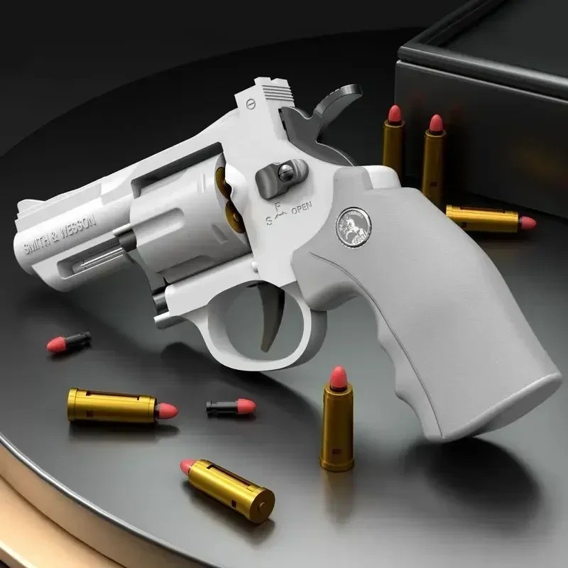 Revolver Soft Bullet Toy Gun 357 Simulation Pistol With Ejection Action