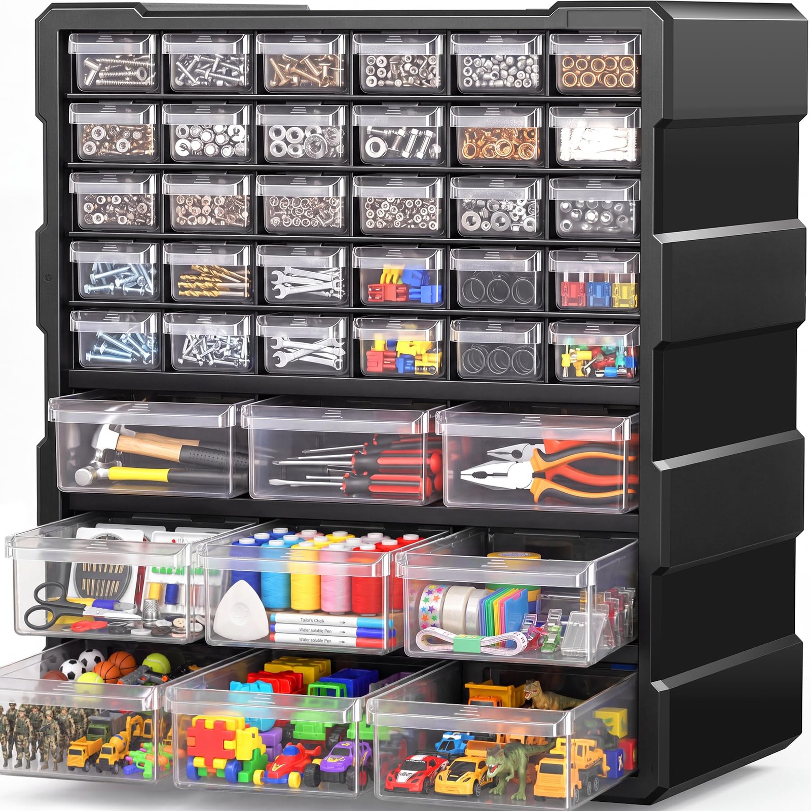 SSRTK Drawer Organizer for Garage Building Bricks Storage,Thicker Craft Organ...