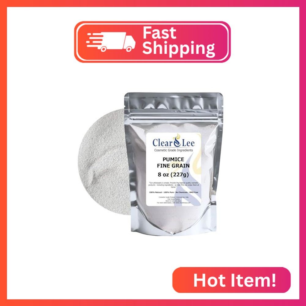 ClearLee Cosmetic Grade Pumice - 100% Pure Natural Grain/Powder - Great For Skin