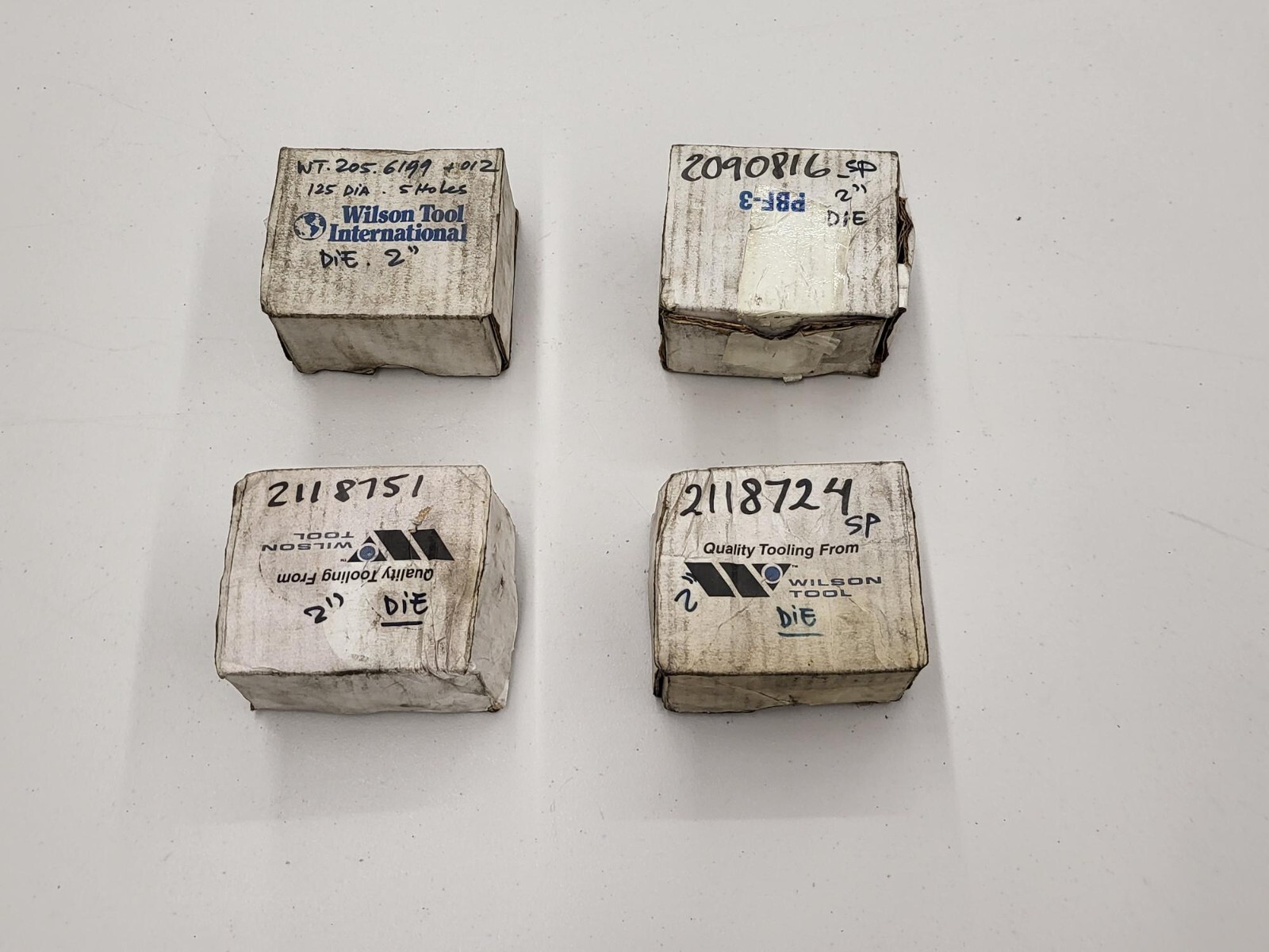 Wilson Tool Lot of 4 NEW 2" Dies - 2090816 2118724 2056199 2118751 Free Shipping