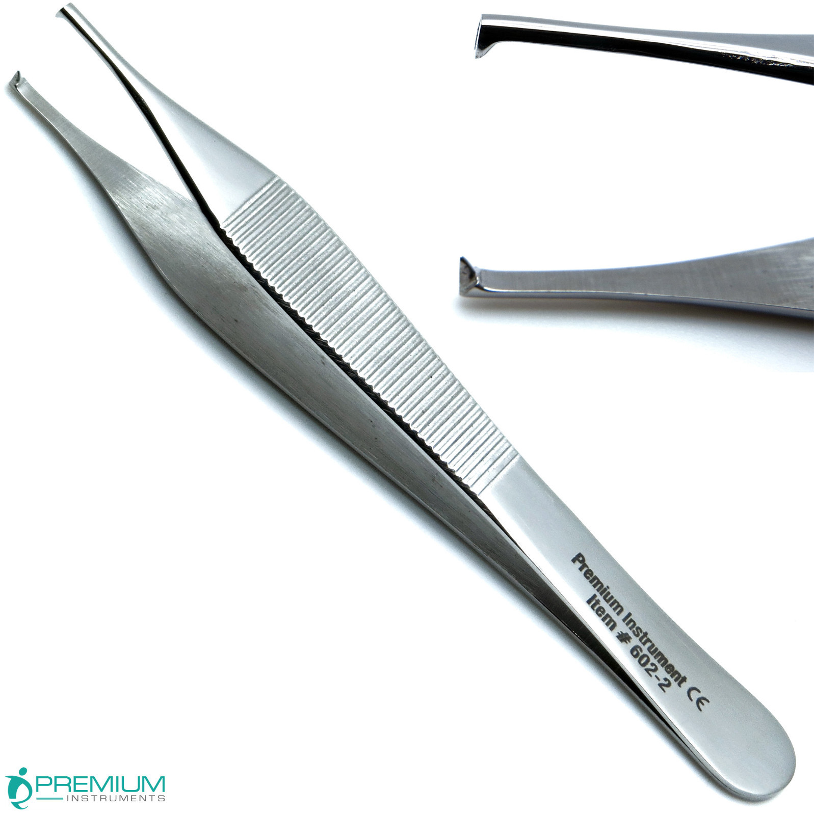 Surgical 1x2 Rat Tooth Adson Kocher Dental Tweezer 12cm Dressing Forcep Pliers