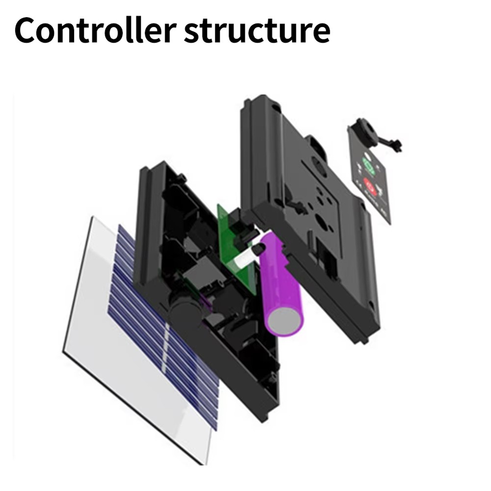 Solar Battery Box Kit Pack Powered Lithium Panel Light with Remote Control3015