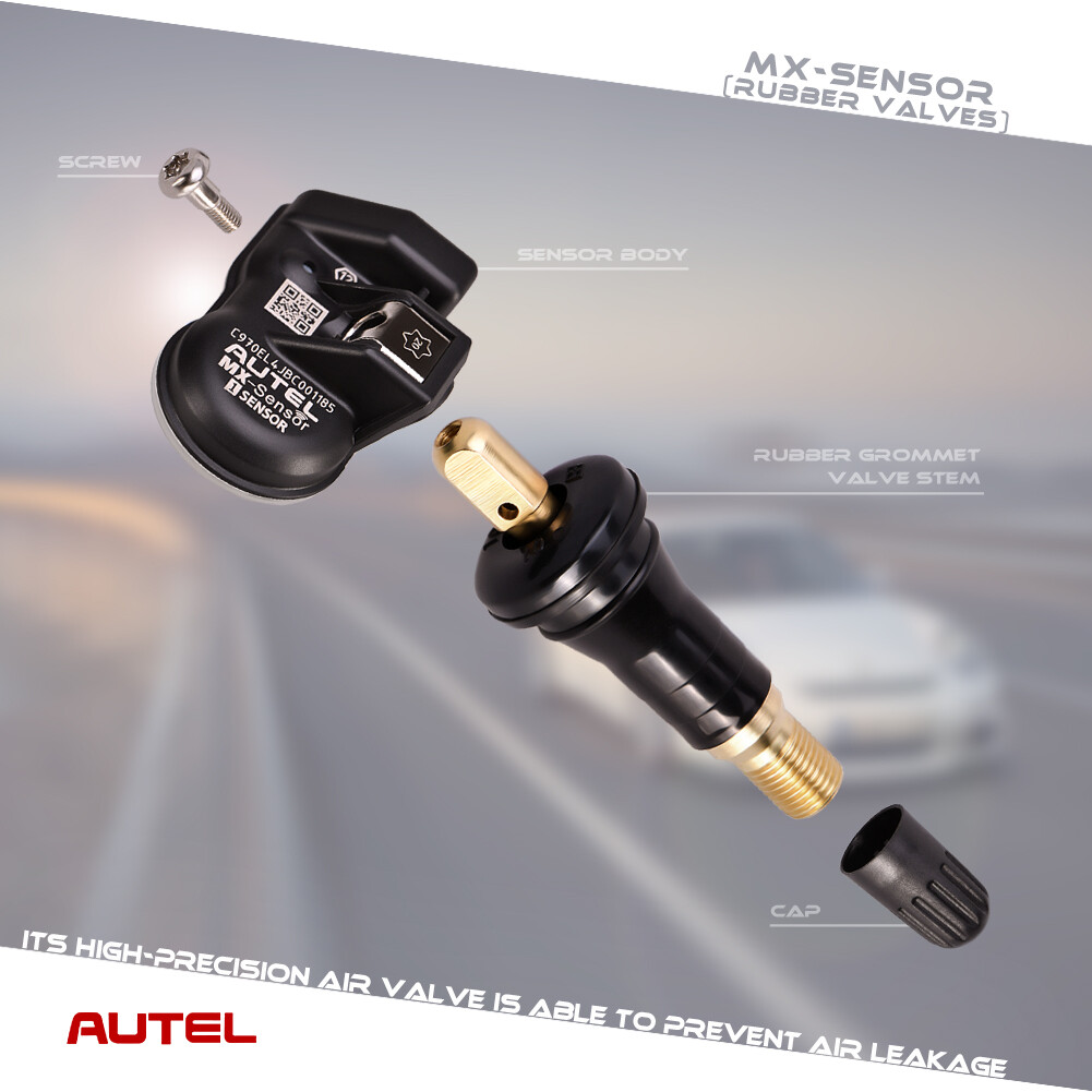 Autel TPMS MX-Sensor 315MHz & 433MHz Programmable Universal Tire Pressure Rubber