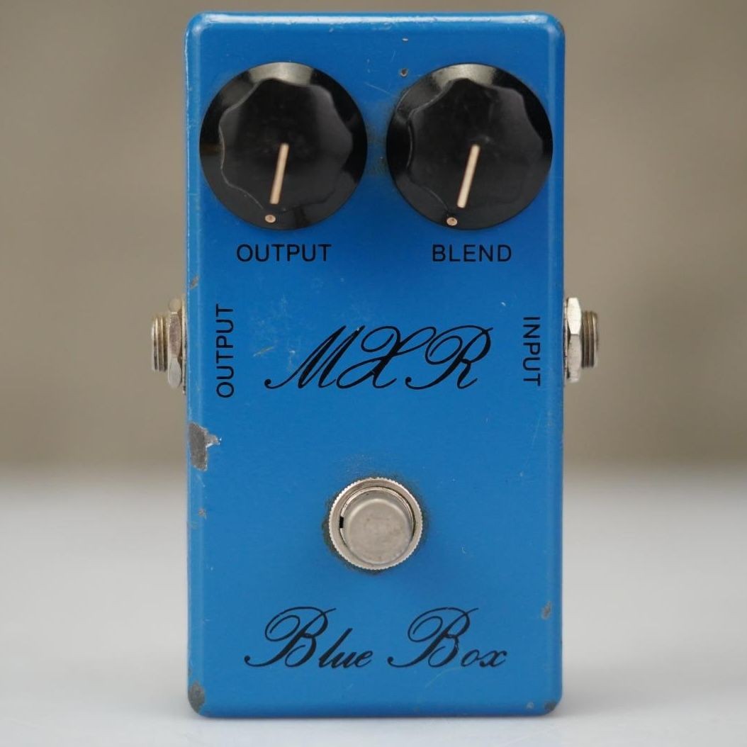 MXR Blue Box Bud Script Logo Pedal #59346