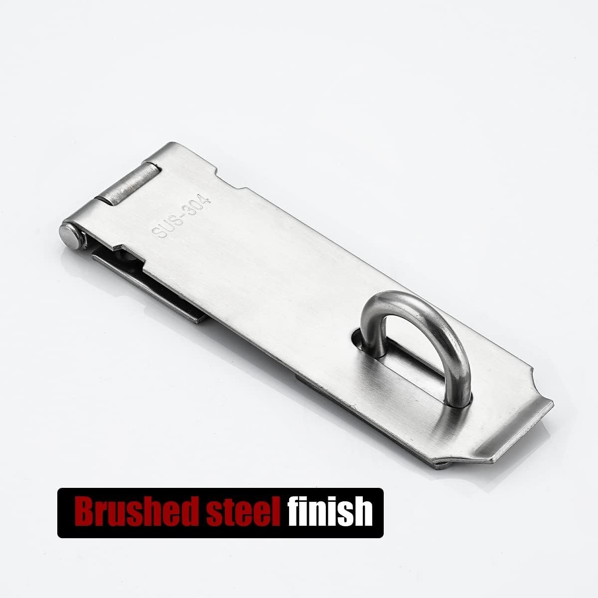 Durable 5-Inch 304 Stainless Steel Hasp Lock - Easy to Install Security Solution