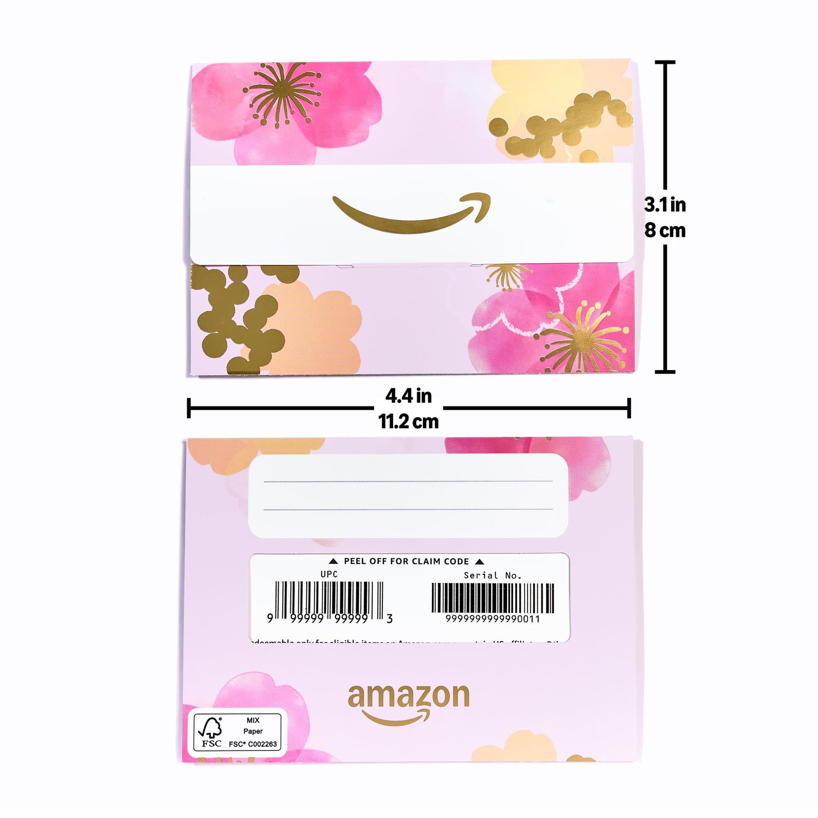 Amazon Physical Gift Card in Mini Envelope - Cherry Blossoms | Mother's Day