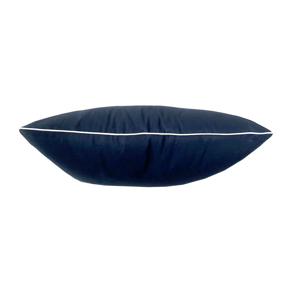 |COVER ONLY| Outdoor Style 4 Twin Contrast Trim Bolster Back Pillow Cover AD101