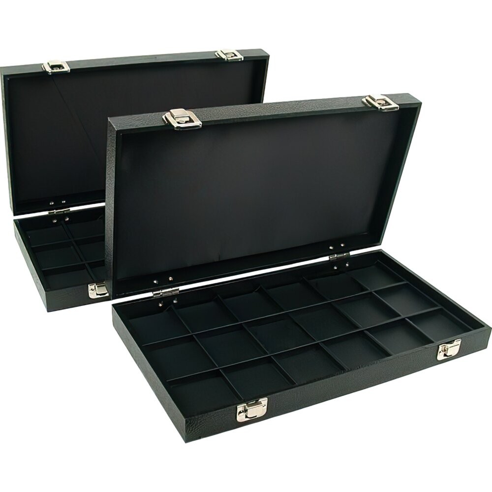 2 Travel Display Cases for Coins, & Pocket Watchs
