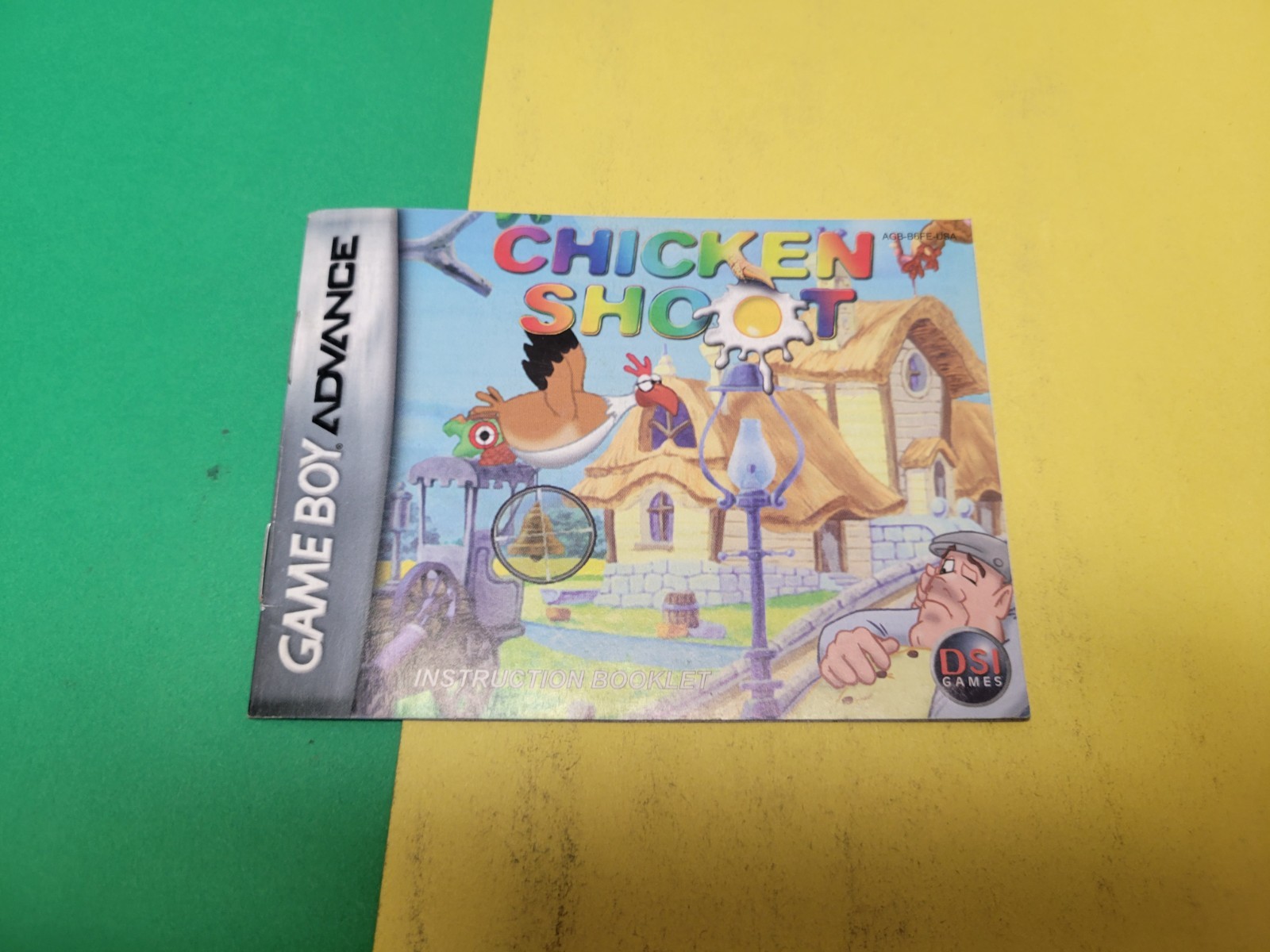Chicken Shoot Nintendo Game Boy Advance Instruction Manual Booklet ONLY