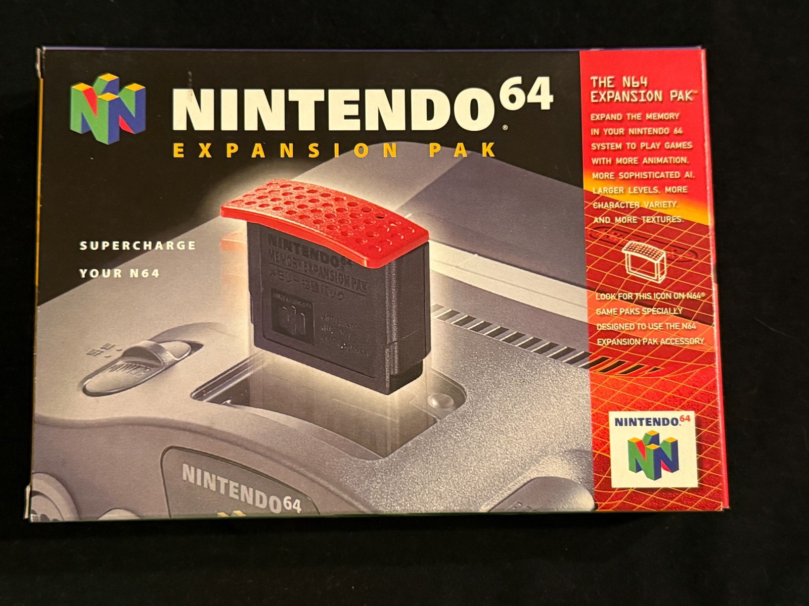 Nintendo 64 RAM Expansion Pak - Box Manual Complete CIB N64