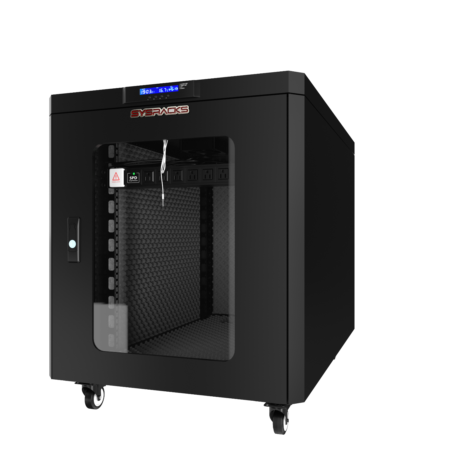15U Soundproof Server Rack Acoustic Network Cabinet for Server Equipment