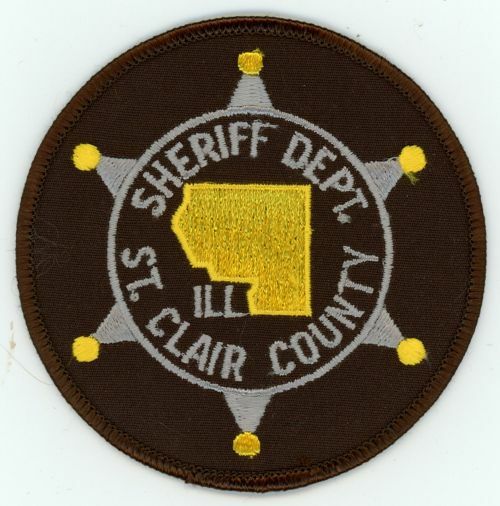 ILLINOIS IL ST CLAIR COUNTY SHERIFF DEPT NICE SHOULDER PATCH POLICE