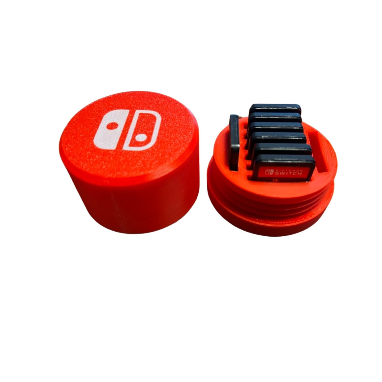 Nintendo Switch Game Cartridge Holder Round Case - Holds 8 Games Twist Lock