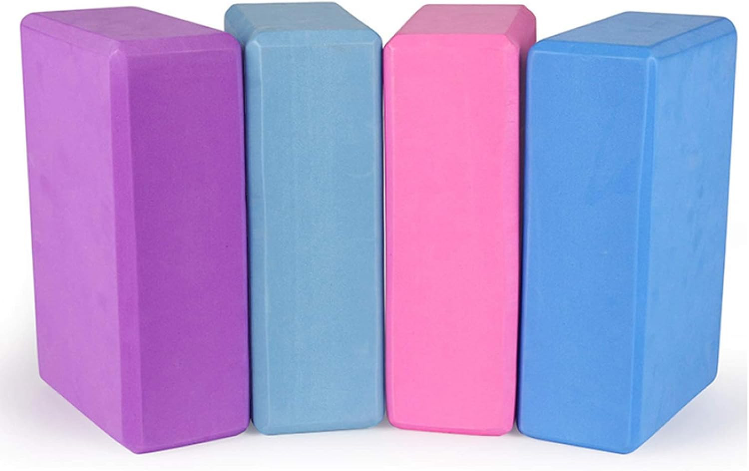 Yoga Blocks 9''X6''X3'', 4 Pack High Density Yoga Brick Foam Blocks to Improve S