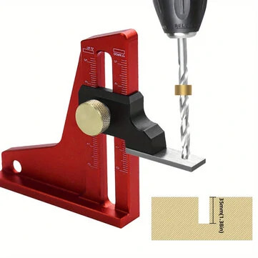 Woodworking Depth Gauge Versatile 0-50mm Dual Scale Precision Tool for Easy Rout
